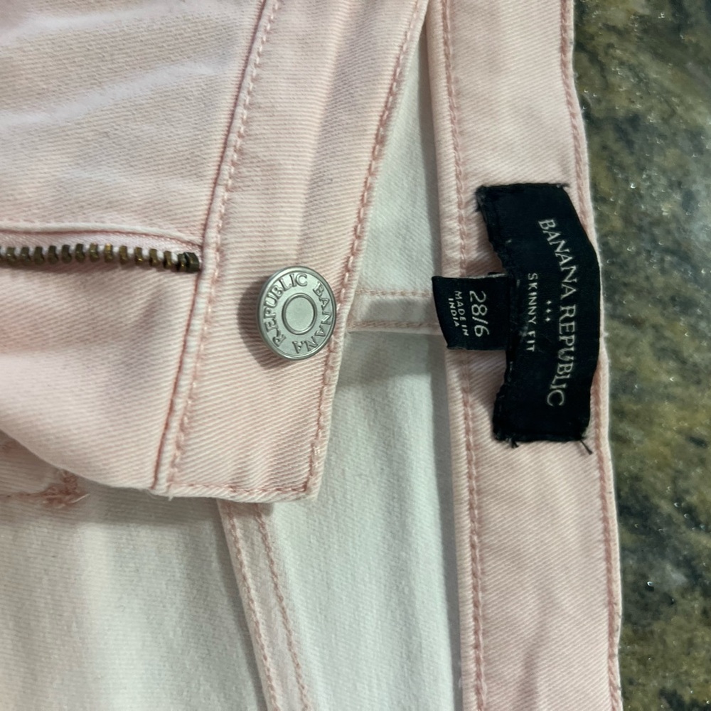Banana Republic jeans.   Pink.  Size 6